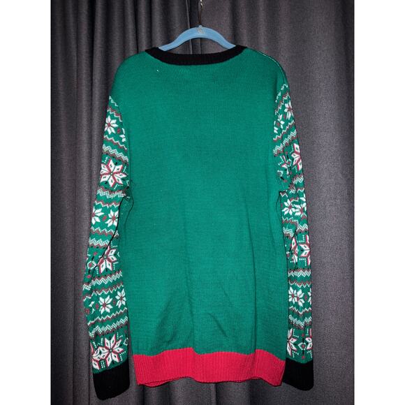 Ugly Christmas Sweater Xmas Size Large Beer - Picture 3 of 3